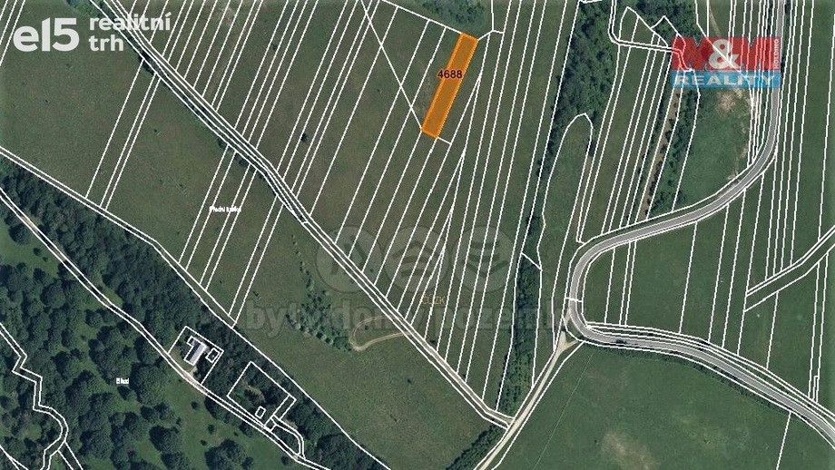 Prodej pozemky - trvalý travní porost, 735 m² - Korytná
