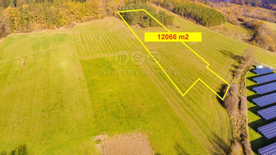 Prodej zemědělská půda, 21 407 m² - Mochtín