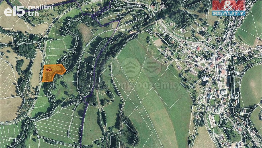 Prodej pozemky - trvalý travní porost, 7 104 m² - Bernartice