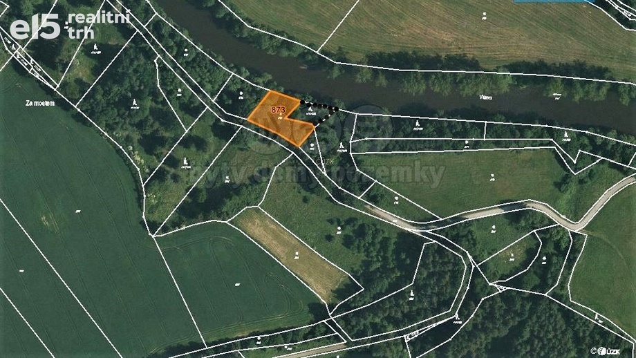 Prodej pozemky - trvalý travní porost, 1 837 m² - Zlatá Koruna