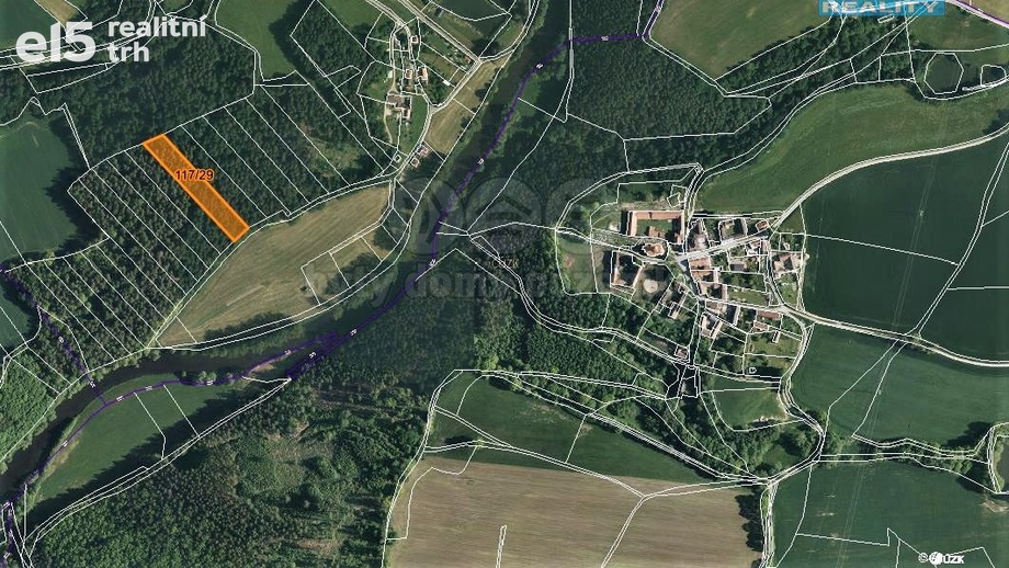 Prodej lesy, 4 921 m² - Zlatá Koruna