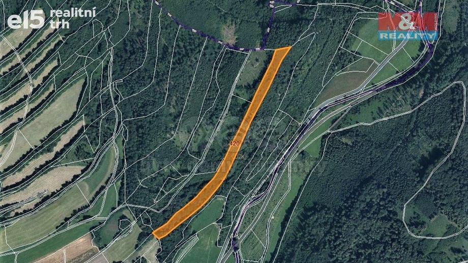 Prodej lesy, 17 778 m² - Odry
