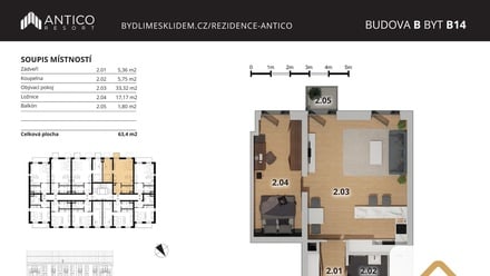 Prodej bytu 2+kk 62 m², Český Brod
