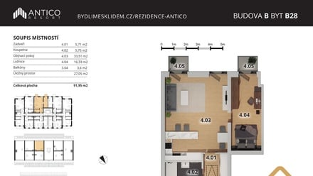 Prodej bytu 2+kk 62 m², Český Brod