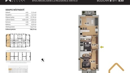 Prodej bytu 2+kk 77 m², Český Brod