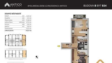 Prodej bytu 2+kk 82 m², Český Brod