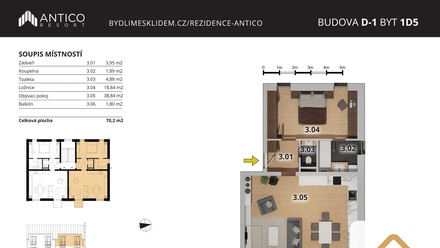 Prodej bytu 2+kk 68 m², Český Brod