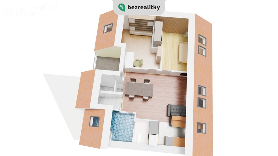 Prodej byty 3+kk, 81 m² - Brno - Bystrc