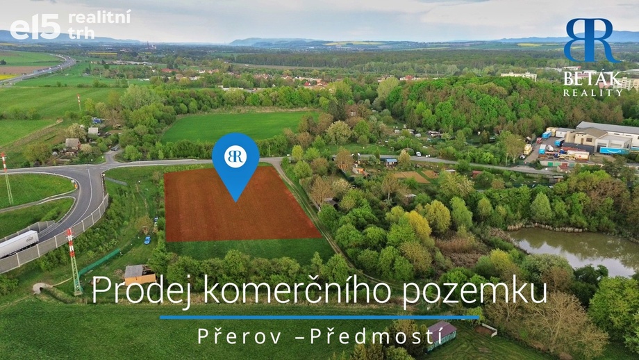 Prodej pozemky pro komerční výstavbu, 4 309 m² - Přerov