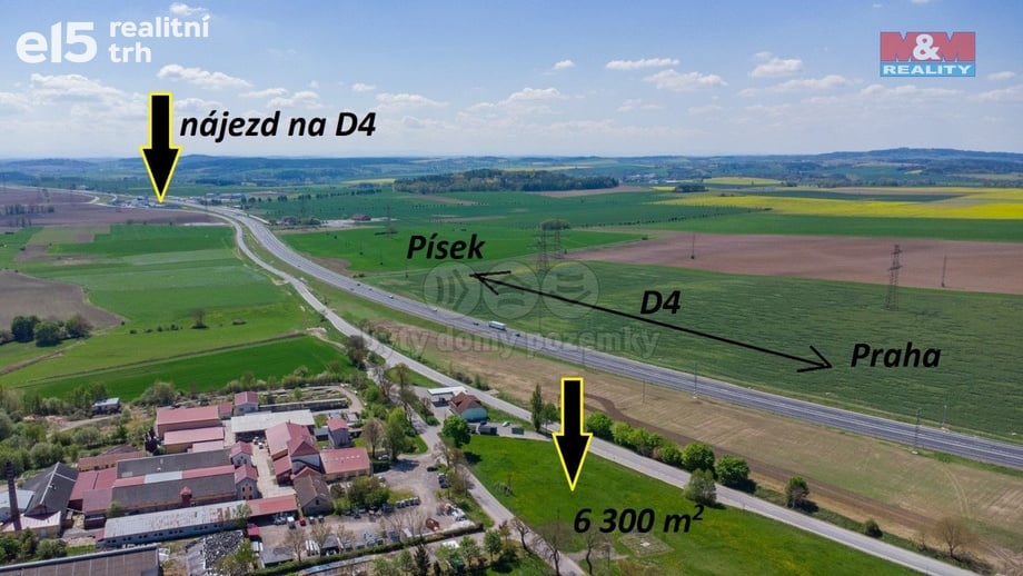 Prodej pozemky pro komerční výstavbu, 6 300 m² - Zalužany
