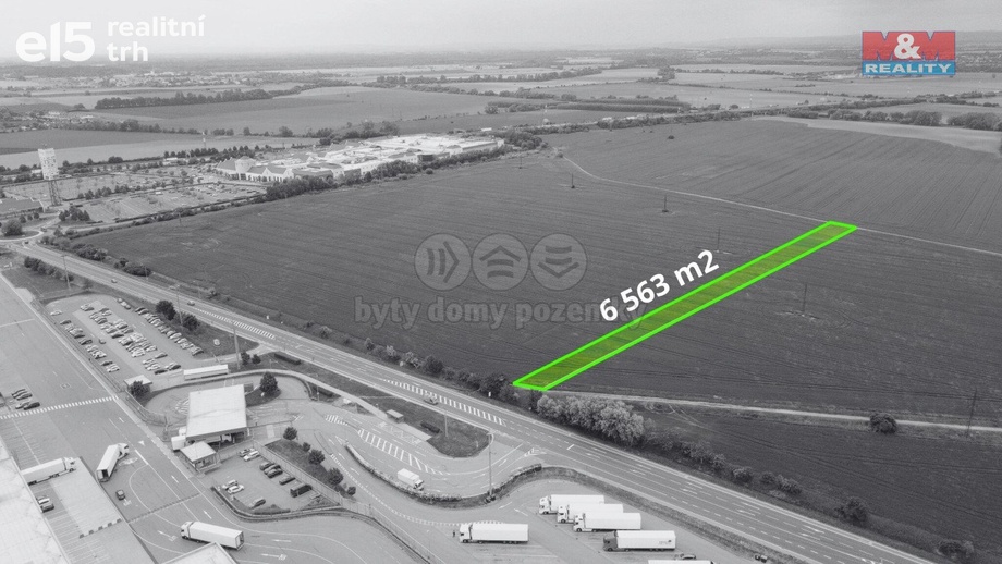 Prodej pozemky pro komerční výstavbu, 6 563 m² - Olomouc - Holice