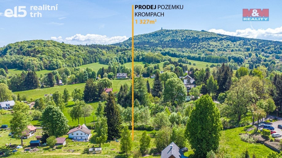 Prodej pozemky pro bydlení, 1 327 m² - Krompach