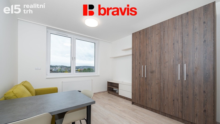 Pronájem byty 1+kk, 29 m² - Brno - Trnitá