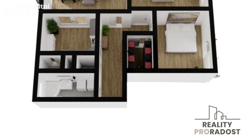 Prodej byty 3+1, 92 m² - Jesenice
