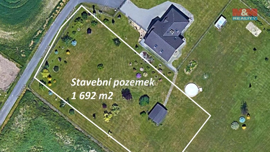 Prodej stavebního pozemku 1 692 m², Klimkovice