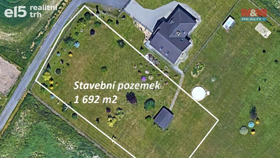 Prodej stavebního pozemku 1 692 m², Klimkovice