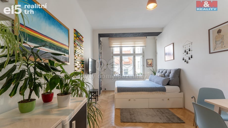 Pronájem byty 1+kk, 27 m² - Praha - Žižkov