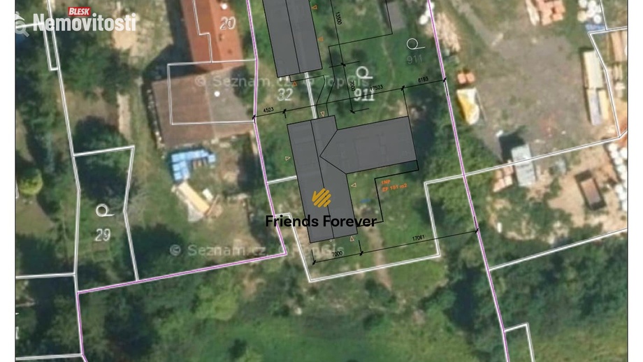 Prodej stavebního pozemku 3 734 m², Liběšice - Zimoř