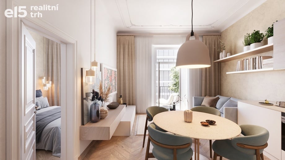 Prodej byty 2+kk, 46 m² - Praha - Karlín