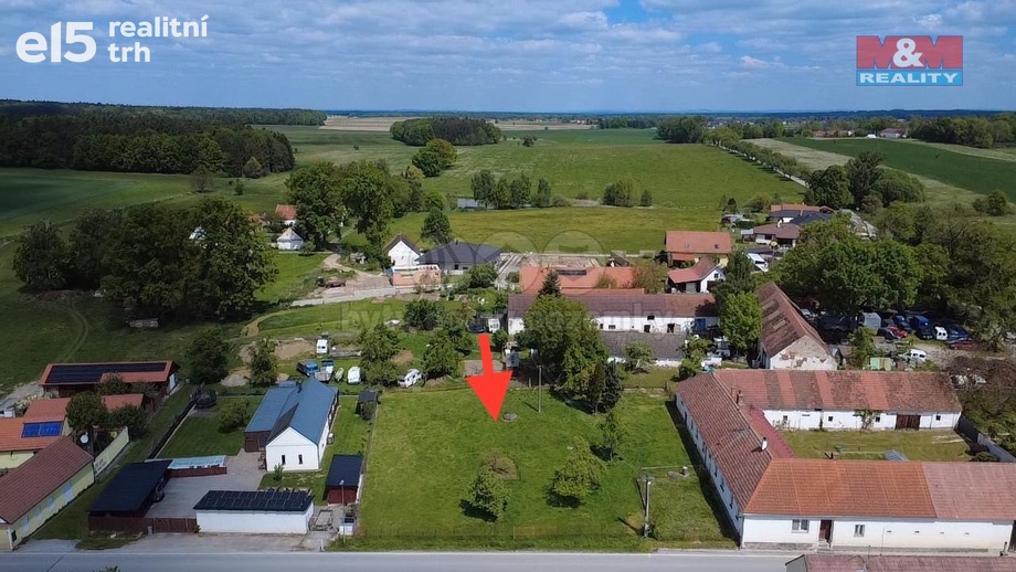 Prodej pozemky pro bydlení, 870 m² - Lišov - Vlkovice