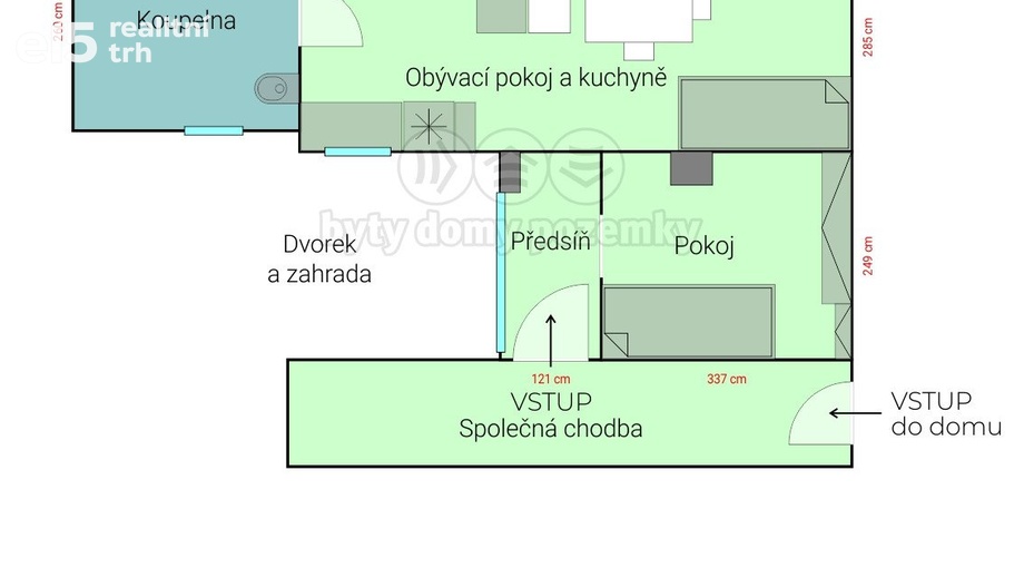 Pronájem byty 2+kk, 40 m² - Brno - Bosonohy