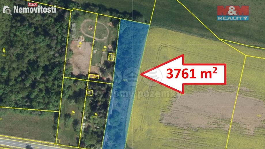 Pronájem zahrady 3 761 m², Sezemice - Kladina