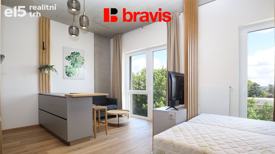 Pronájem byty 1+kk, 35 m² - Brno - Horní Heršpice