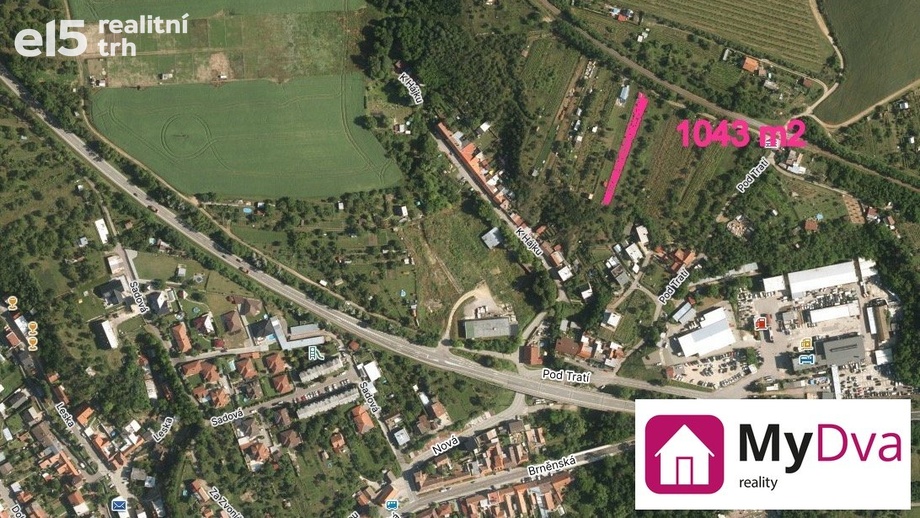 Prodej pozemky pro bydlení, 1 043 m² - Dobšice