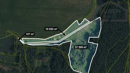Prodej pole 220 644 m², Tisová - Kumpolec