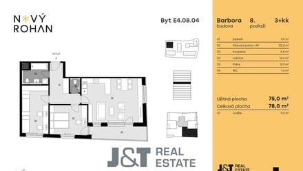 Prodej bytu 3+kk 75 m², Praha - Karlín