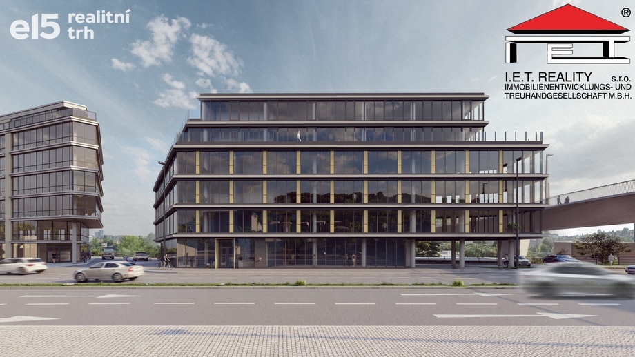 Pronájem kanceláře, 2 807 m² - Praha - Hlubočepy
