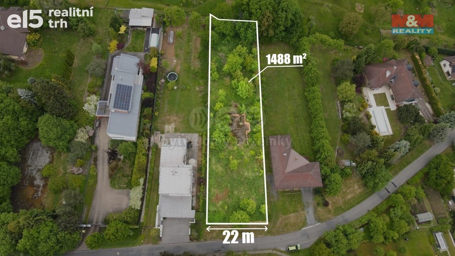 Prodej pozemky pro bydlení, 1 488 m² - Zlín - Mladcová
