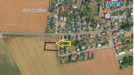 Prodej stavebního pozemku 3 364 m², Staré Jesenčany