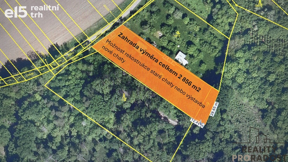 Prodej pozemky - zahrady, 2 468 m² - Bystřice pod Hostýnem