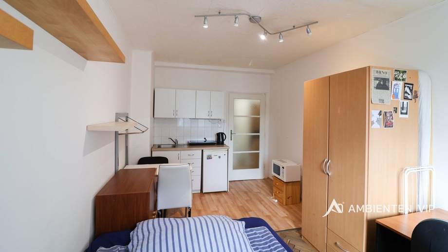 Pronájem byty 1+kk, 27 m² - Brno