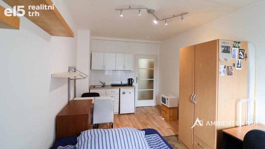 Pronájem byty 1+kk, 27 m² - Brno