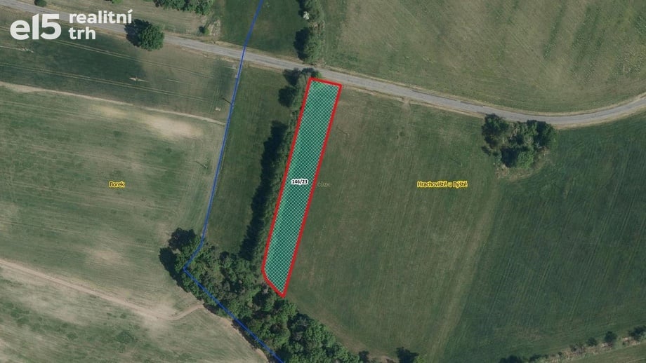 Prodej pozemky - trvalý travní porost, 3 607 m² - Býšť - Hrachoviště