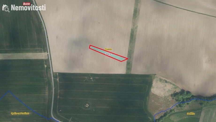 Prodej pole 2 975 m², Trusnov