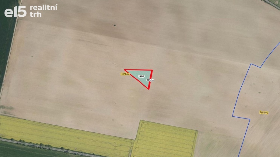 Prodej zemědělská půda, 3 381 m² - Honbice
