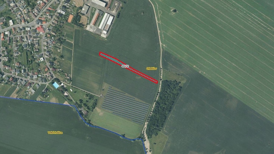 Prodej pole 3 323 m², Chlebičov