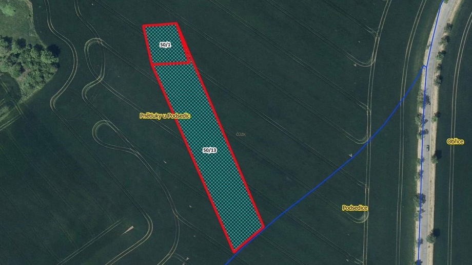 Prodej zemědělská půda, 4 768 m² - Podsedice - Pnětluky