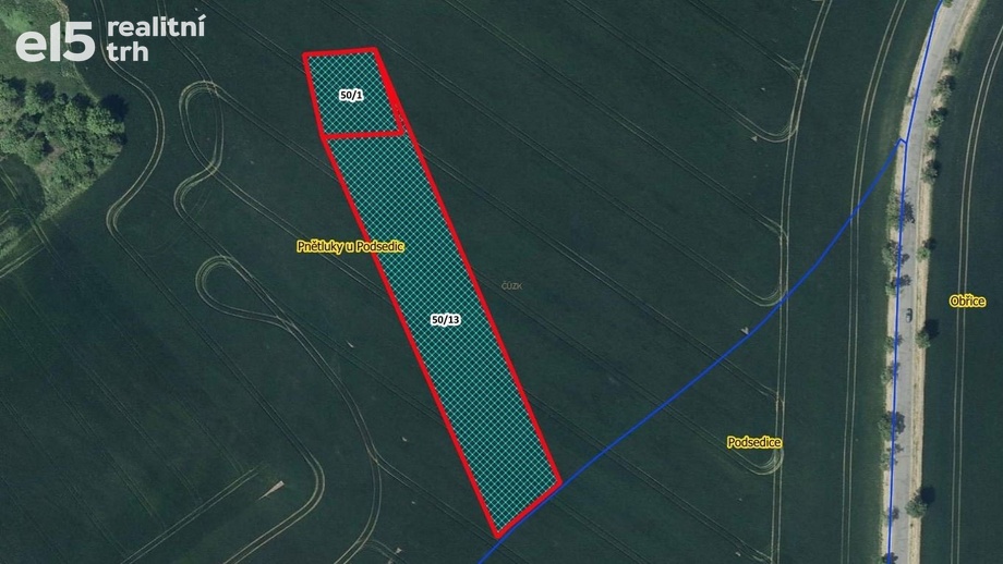 Prodej zemědělská půda, 4 768 m² - Podsedice - Pnětluky