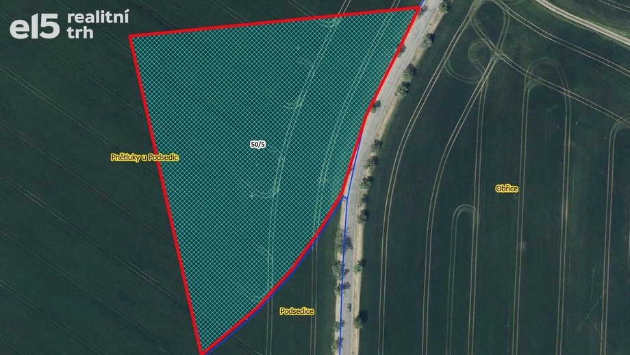 Prodej zemědělská půda, 16 077 m² - Podsedice - Pnětluky