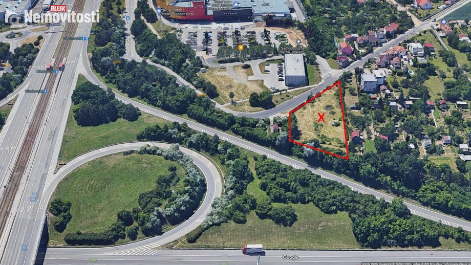Prodej komerčního pozemku 2 693 m², Brno - Horní Heršpice