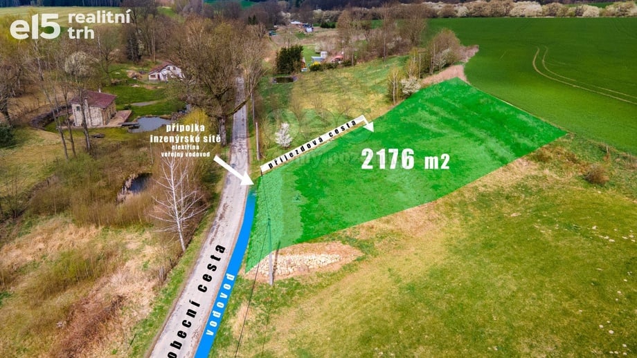 Prodej pozemky pro bydlení, 2 176 m² - Anenská Studánka - Helvíkov