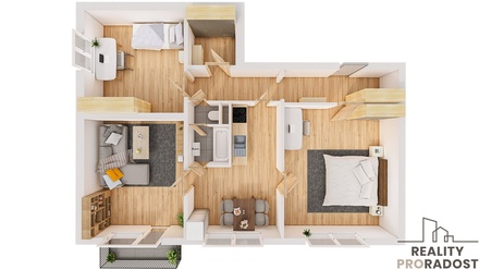 Prodej bytu 3+1 73 m², Moravský Krumlov