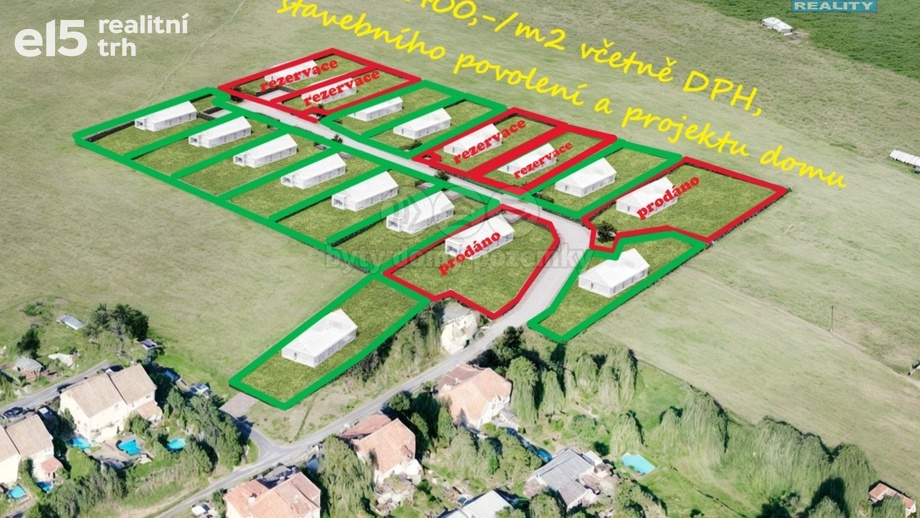 Prodej pozemky pro bydlení, 956 m² - Březová - Rudolec