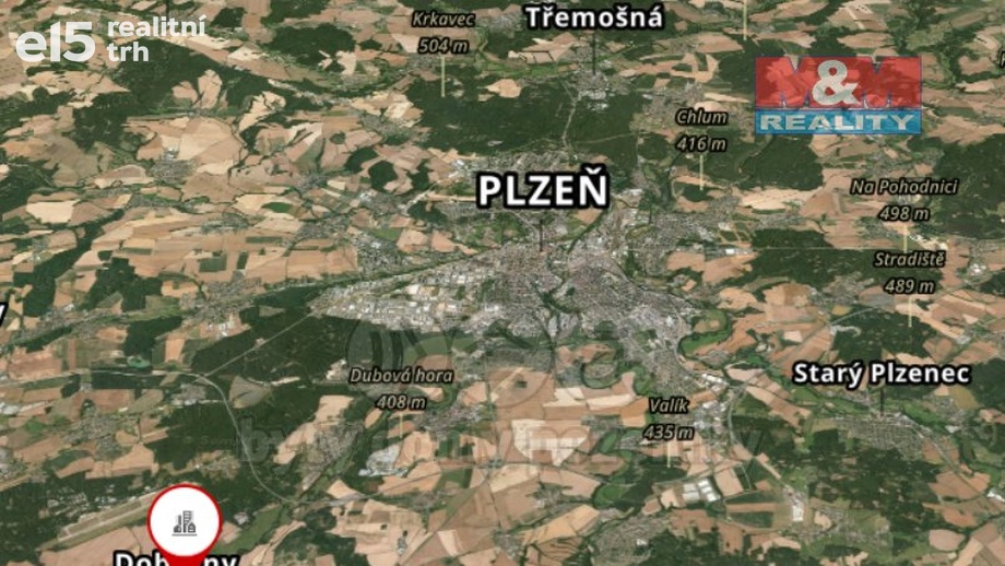 Prodej pole 19 549 m², Dobřany