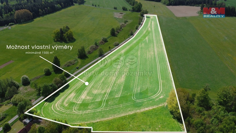 Prodej stavebního pozemku 1 500 m², Včelnička