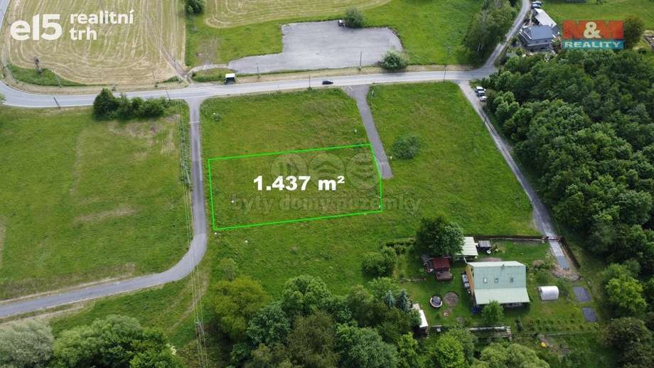 Prodej pozemky pro bydlení, 1 437 m² - Horní Bludovice - Prostřední Bludovice